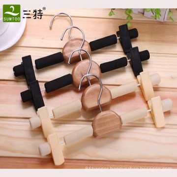 fine sponge pant hanger with clips